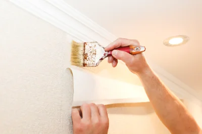 Pose de papier peint à Valoreille — revêtements muraux et toiles de verre